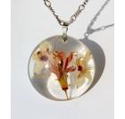 Cvetlična ogrlica - Beli in rdeči kostanj