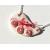 Violet and white butterfly clay jewelry - a necklace and a ring