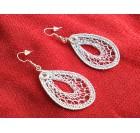 Kvačkani uhani, kapljica, večji