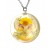Real Flower Resin Angel Pendant - Buttercup, orchid, Angelica archangelica