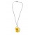 Real Flower Resin Angel Pendant - Buttercup, orchid, Angelica archangelica