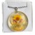 Real Flower Resin Angel Pendant - Buttercup, orchid, Angelica archangelica
