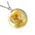 Real Flower Resin Angel Pendant - Buttercup, orchid, Angelica archangelica