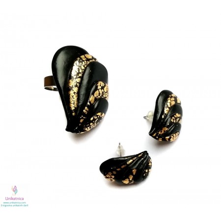 /2132-9800-thickbox/gold-black-teardrop-ring-earrings-glamour.jpg