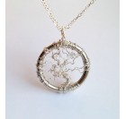 Drevo življenja - Ogrlica iz posrebrene žice