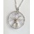 Wire Wrap Tree of Life Pendant - silver-plated wire