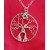 Wire Wrap Tree of Life Pendant - silver-plated wire