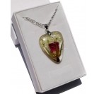 Cvetlični nakit - ogrlica s popkom divje vrtnice