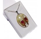 Cvetlični nakit - ogrlica s popki divje vrtnice