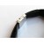 Men's pendant with a real crab sea shell - black
