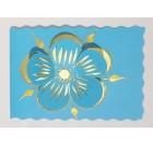 Unikatne vo&scaron;čilnice za rojstni dan, obletnice, praznike - modra roža, zlata