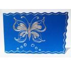 Unikatne vo&scaron;čilnice za rojstni dan, obletnice - Metulj - temno modra in biserna