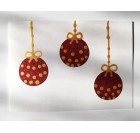 Božično novoletna vo&scaron;čilnica - rdeče kroglice