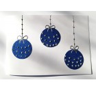 Božično novoletna vo&scaron;čilnica - modre kroglice