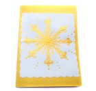 Božično novoletna vo&scaron;čilnica - zlata snežinka