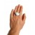 Earrings and a Ring - Black and Silver Moon