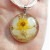 Real Flower Resin Angel Pendant - Buttercup, orchid, Angelica