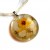 Real Flower Resin Angel Pendant - Buttercup, orchid, Angelica