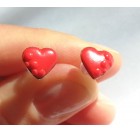 Uhani za u&scaron;esa - rdeče srce