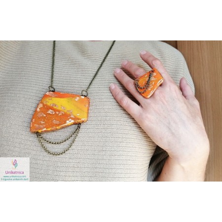 /2358-11385-thickbox/prstan-ogrlica-oranzna-rumena-antik.jpg