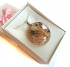 Cvetlični nakit - ogrlica in DARILO - prstan