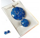 Cvetlična ogrlica in DARILO (prstan) - Gozdne spominčice