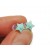 Ženski uhani za ušesa - svetlo modra zvezdica