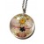 Real Flower Resin Angel Pendant - Forget-me-not, orchid, daisy