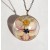 Real Flower Resin Angel Pendant - Forget-me-not, orchid, daisy