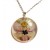 Real Flower Resin Angel Pendant - Forget-me-not, orchid, daisy