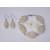 Unique set of jewelry - bracelet and earrings in pearl