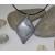 Unique handmade pendant for men, silver-grey