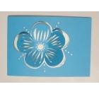 Unikatne vo&scaron;čilnice za rojstni dan, obletnice, praznike - svetlo modra roža