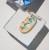 Handmade clay jewelry - a seashelf necklace, handpainted relief