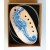 Handmade clay jewelry - a blue seahorse necklace, handpainted relief