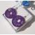 Crocheted earrings in dark violet