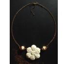 Esenca belega cveta - ogrlica, prstan, uhani, zapestnica