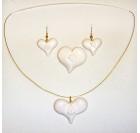 Milina srca - ogrlica, prstan, uhani